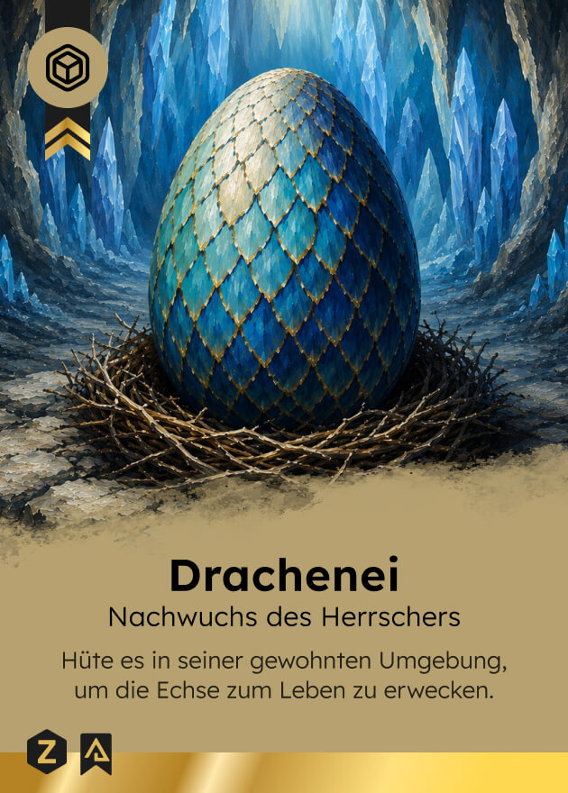 Zyronia PnP Spielkarte Drachenei 1151 Vorderseite - Ink Fairy