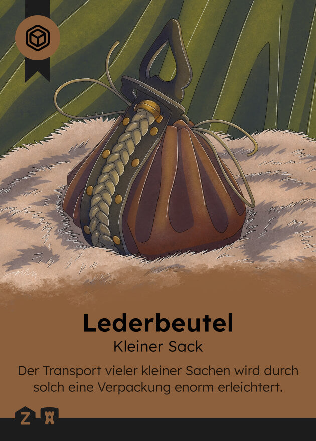 Zyronia PnP Spielkarte Lederbeutel 2650 Vorderseite - Kartoffelkind